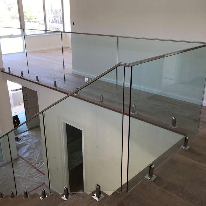 Glass-Balustrades - Glass stairs railing