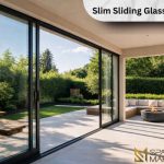 Slim sliding glass doors