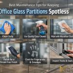 Best Maintenance Tips for Keeping Office Glass Partitions Spotless