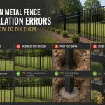 Common Metal Fence Installation Errors & How to Fix Them