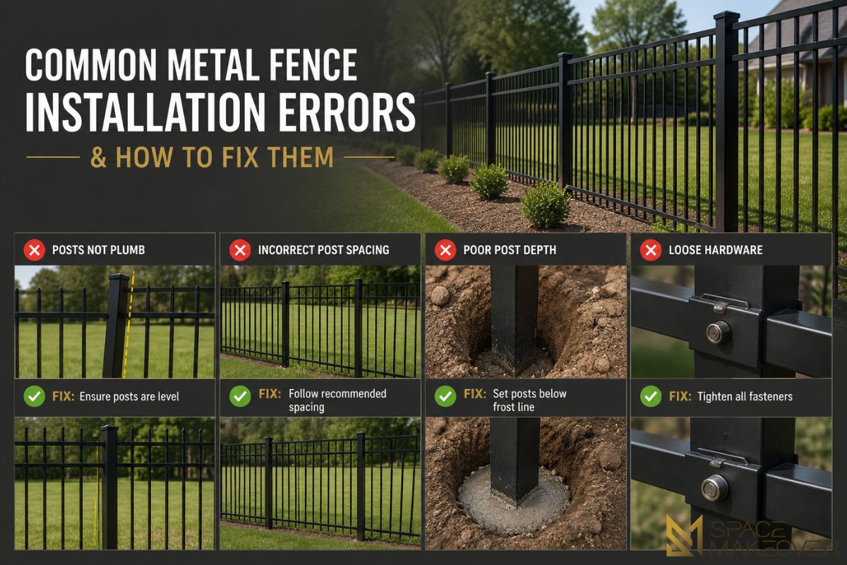 Common Metal Fence Installation Errors & How to Fix Them