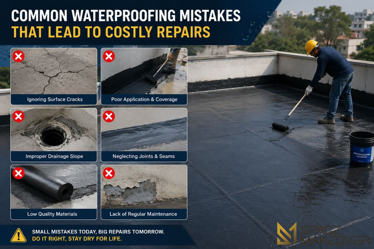 Common Waterproofing Mistakes That Lead to Costly Repairs