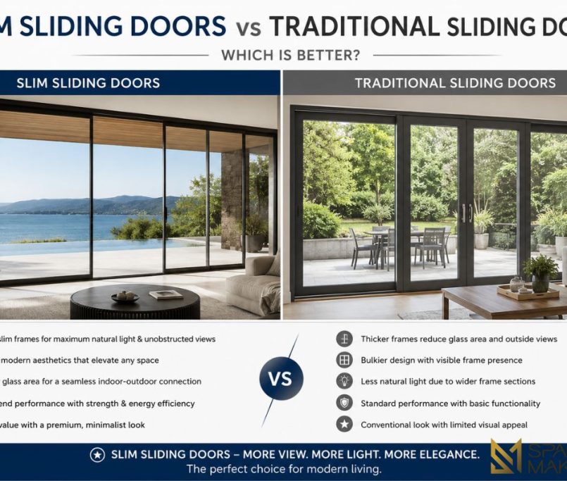 Slim Sliding Doors vs Traditional Sliding Doors