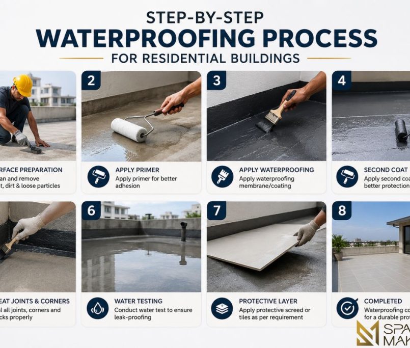 Step-by-Step Waterproofing Process for Residential Buildings