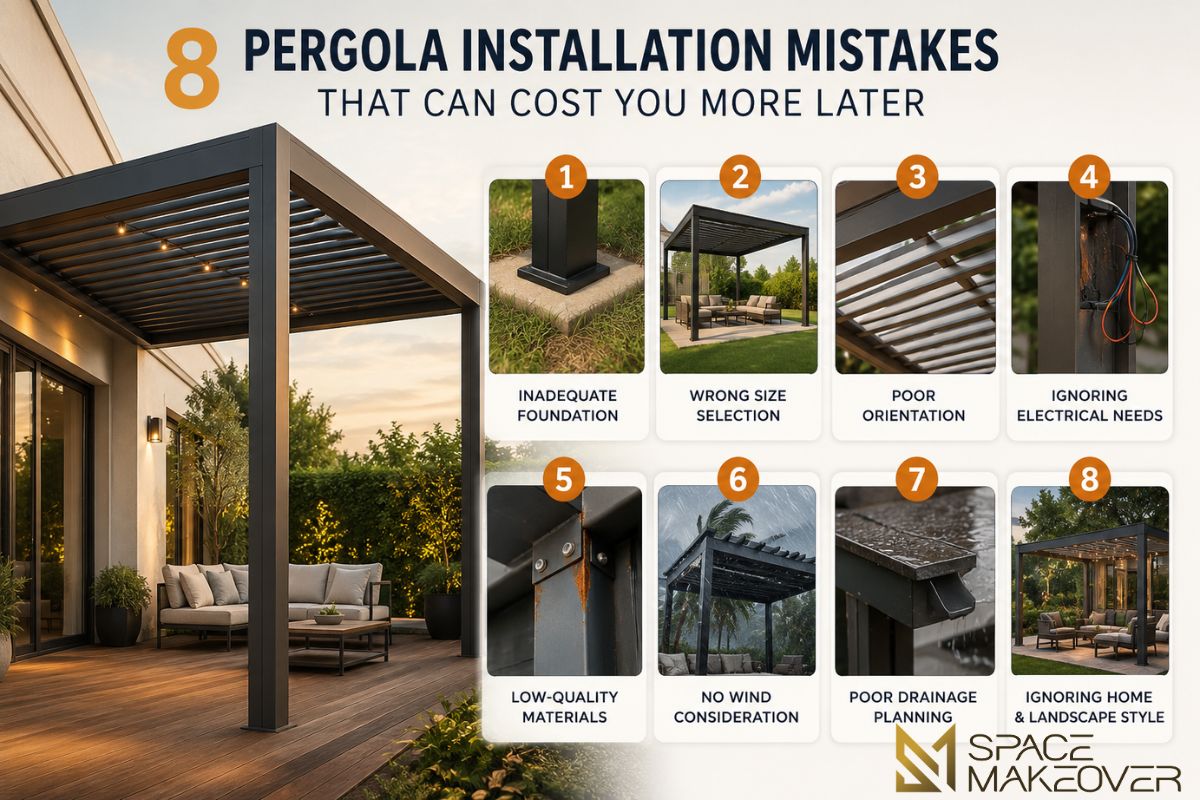 8 Pergola Installation Mistakes That Can Cost You More Later