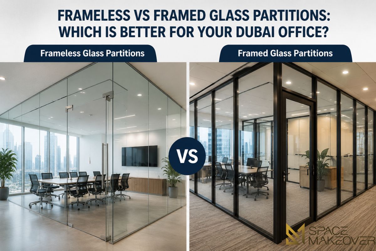Frameless vs Framed Glass Partitions Which Is Better for Your Dubai Office