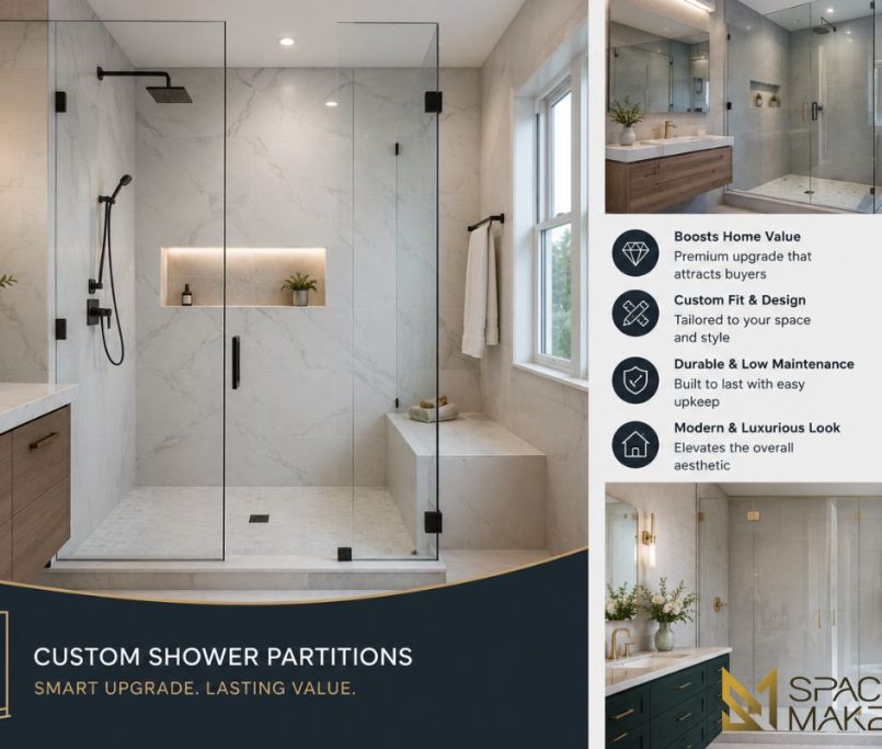 How Custom Shower Partitions Add Value to Home Renovations