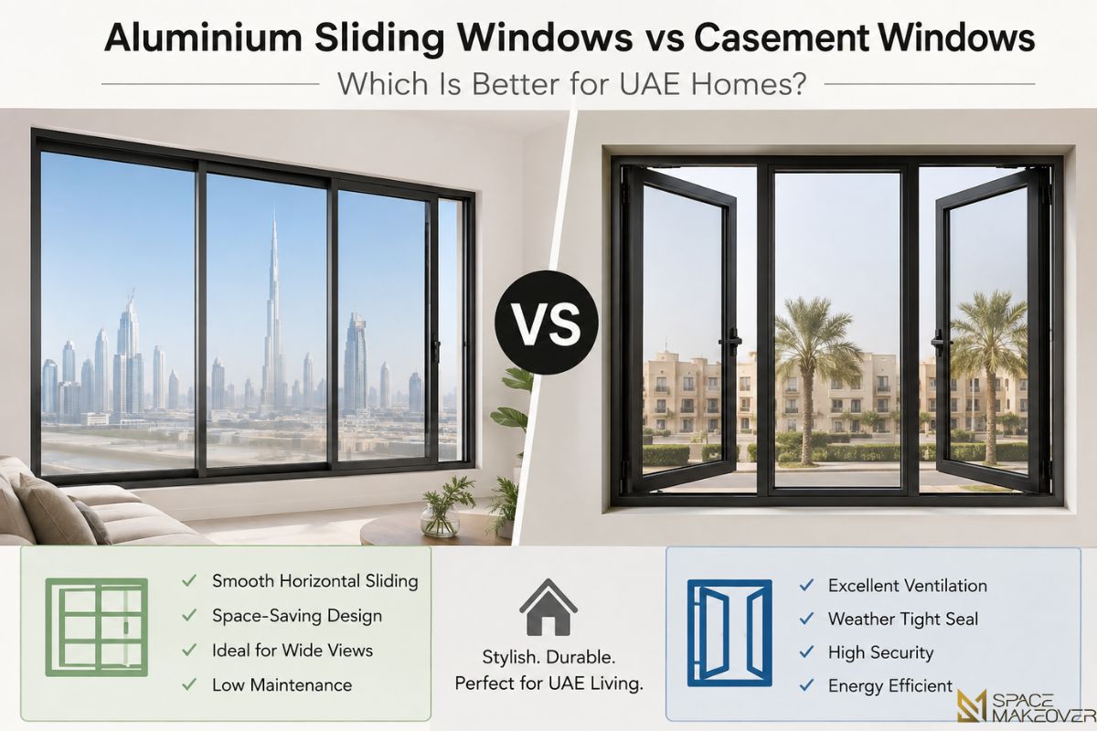 Aluminium Sliding Windows vs Casement Windows Which Is Better for UAE Homes