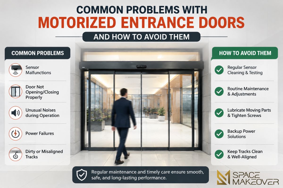 Common Problems with Motorized Entrance Doors and How to Avoid Them