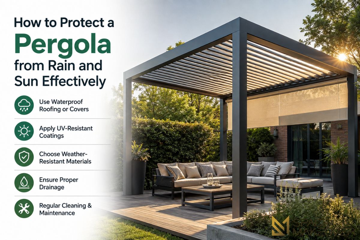 How to Protect a Pergola from Rain and Sun Effectively
