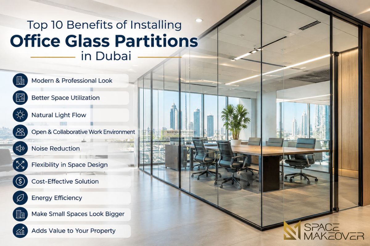 Top 10 Benefits of Installing Office Glass Partitions in Dubai
