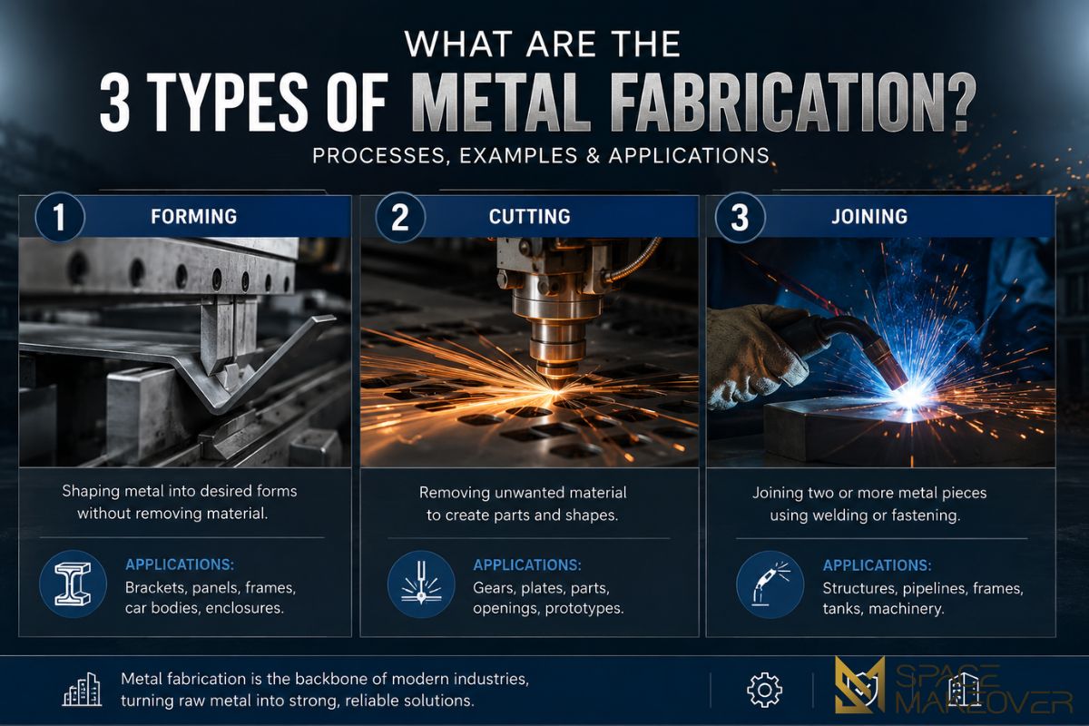 What Are the 3 Types of Metal Fabrication Processes, Examples & Applications
