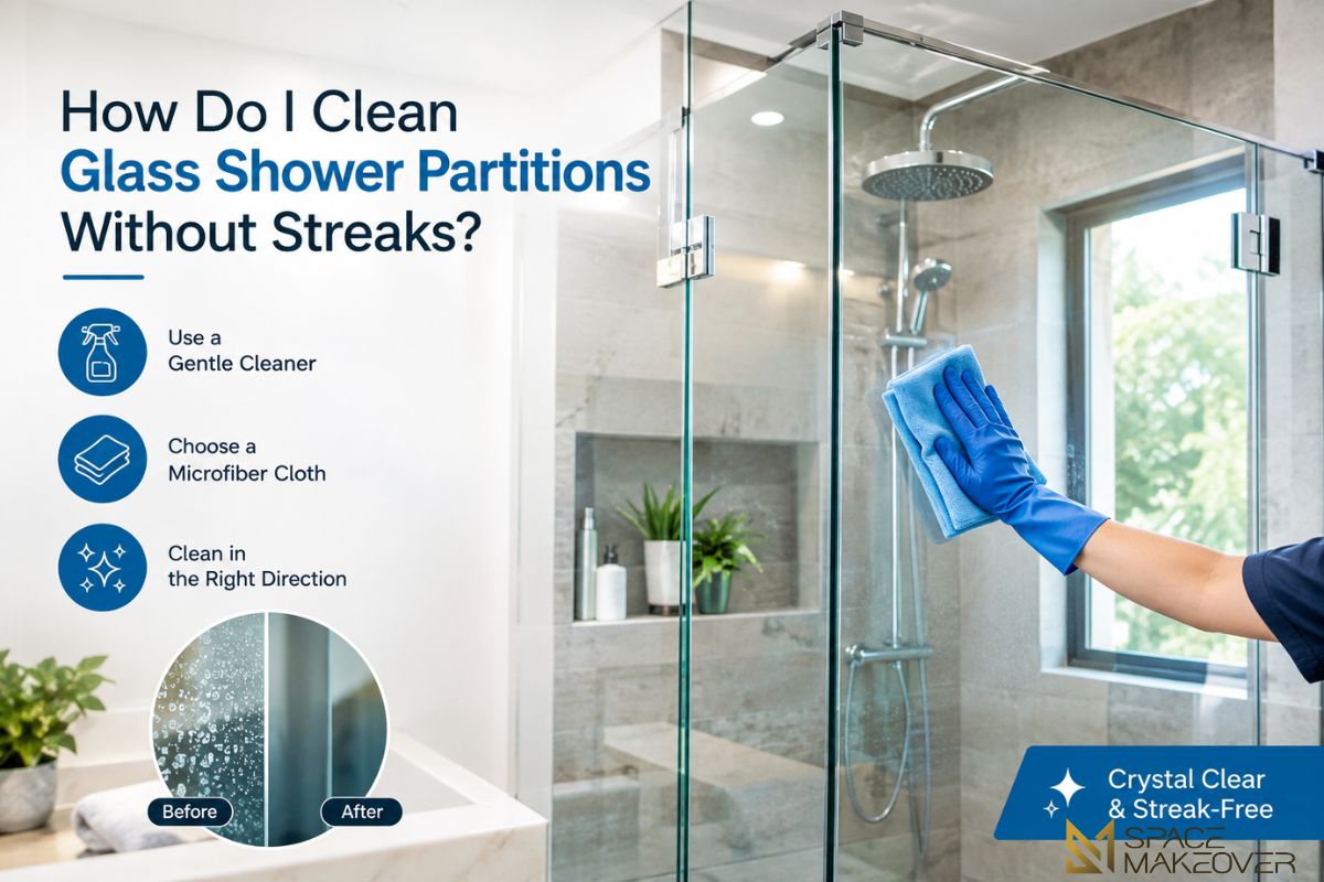 How Do I Clean Glass Shower Partitions Without Streaks
