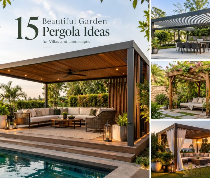 15 Beautiful Garden Pergola Ideas for Villas and Landscapes