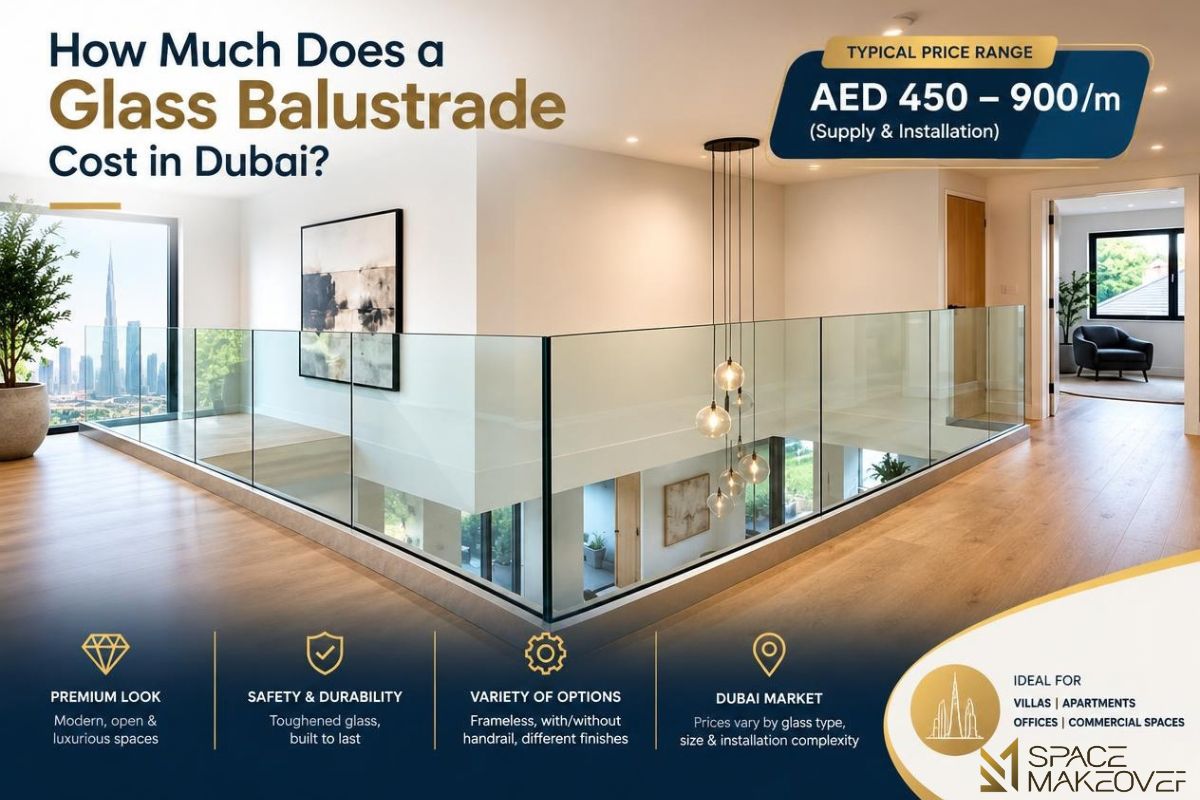 Glass Balustrade Cost in Dubai