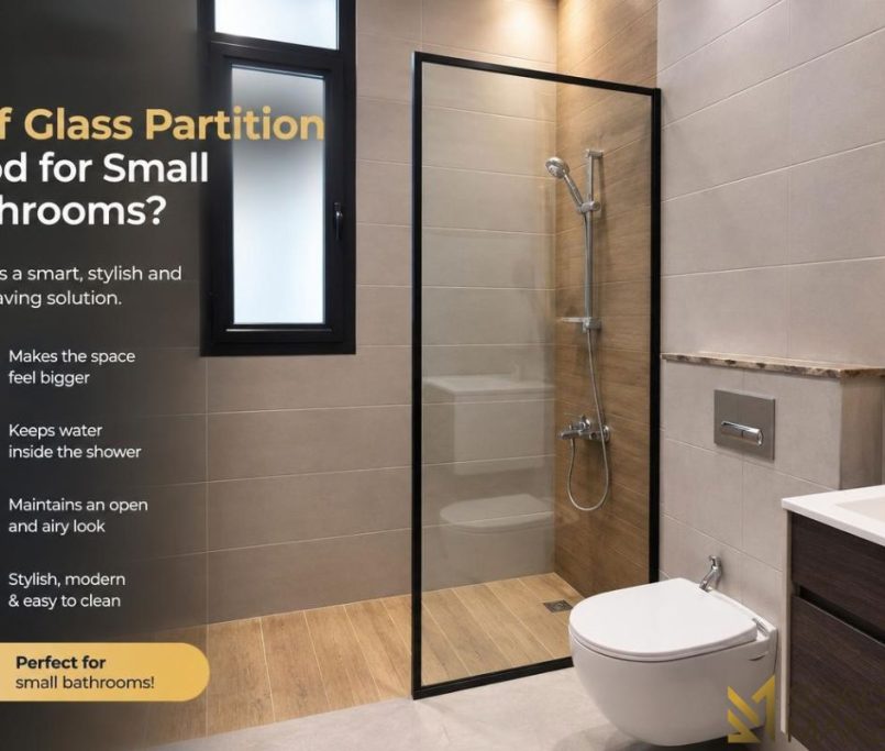 Is a Half Glass Partition Good for Small Bathrooms?